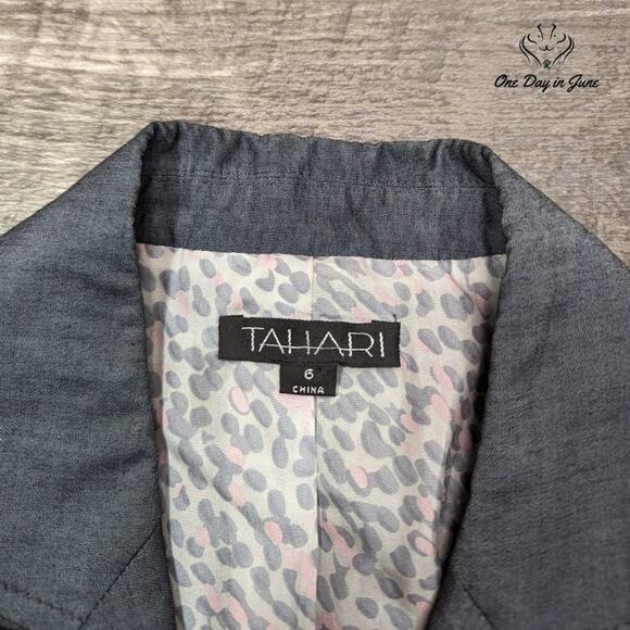 Tahari 2 Button Blazer Size 6 - Picture 2 of 5